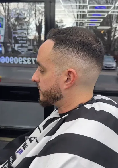 Classic fade and beard finish by Lion Barbers